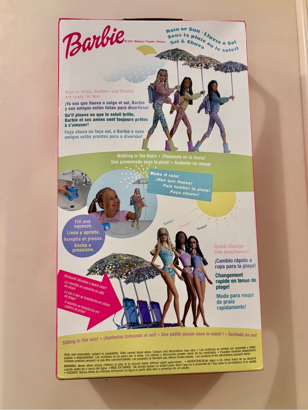 Barbie Rain or Sun Fashion Doll 2000 in box - Picture 2 of 6